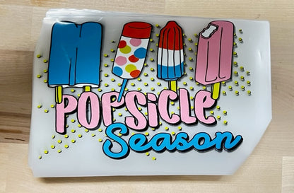 Popsicle Season Summer  size KIDS 8x6 DTF TRANSFERPRINT TO ORDER