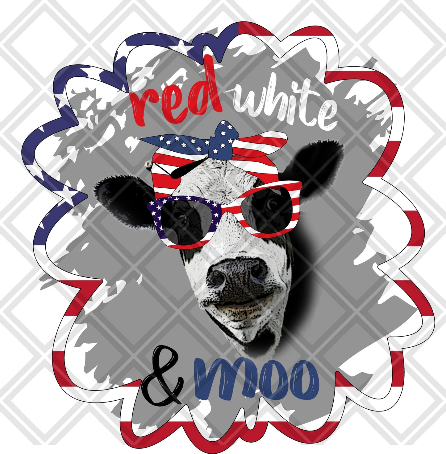 Red white and moo png Digital Download Instand Download