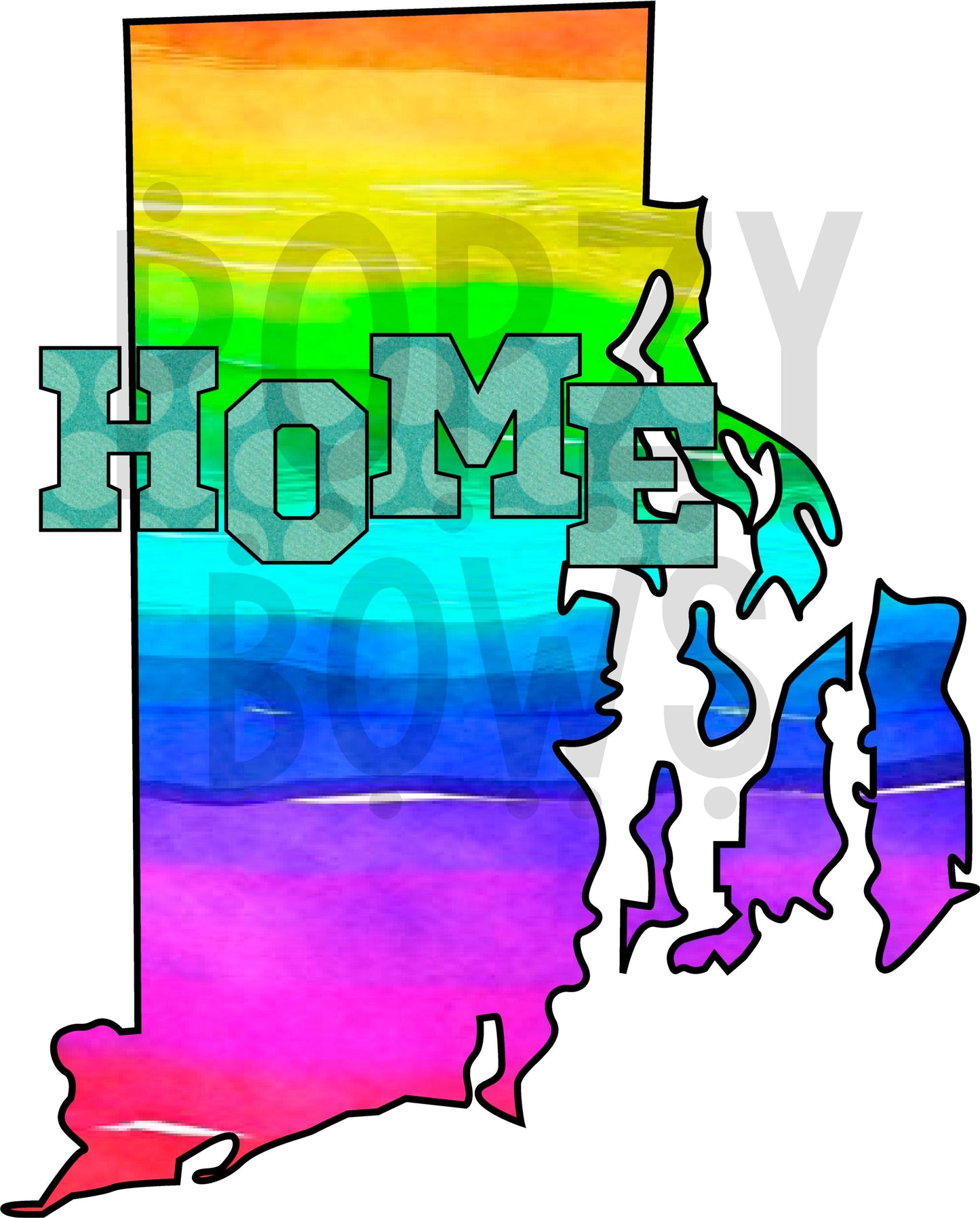 Rhode Island STATE HOME png Digital Download Instand Download
