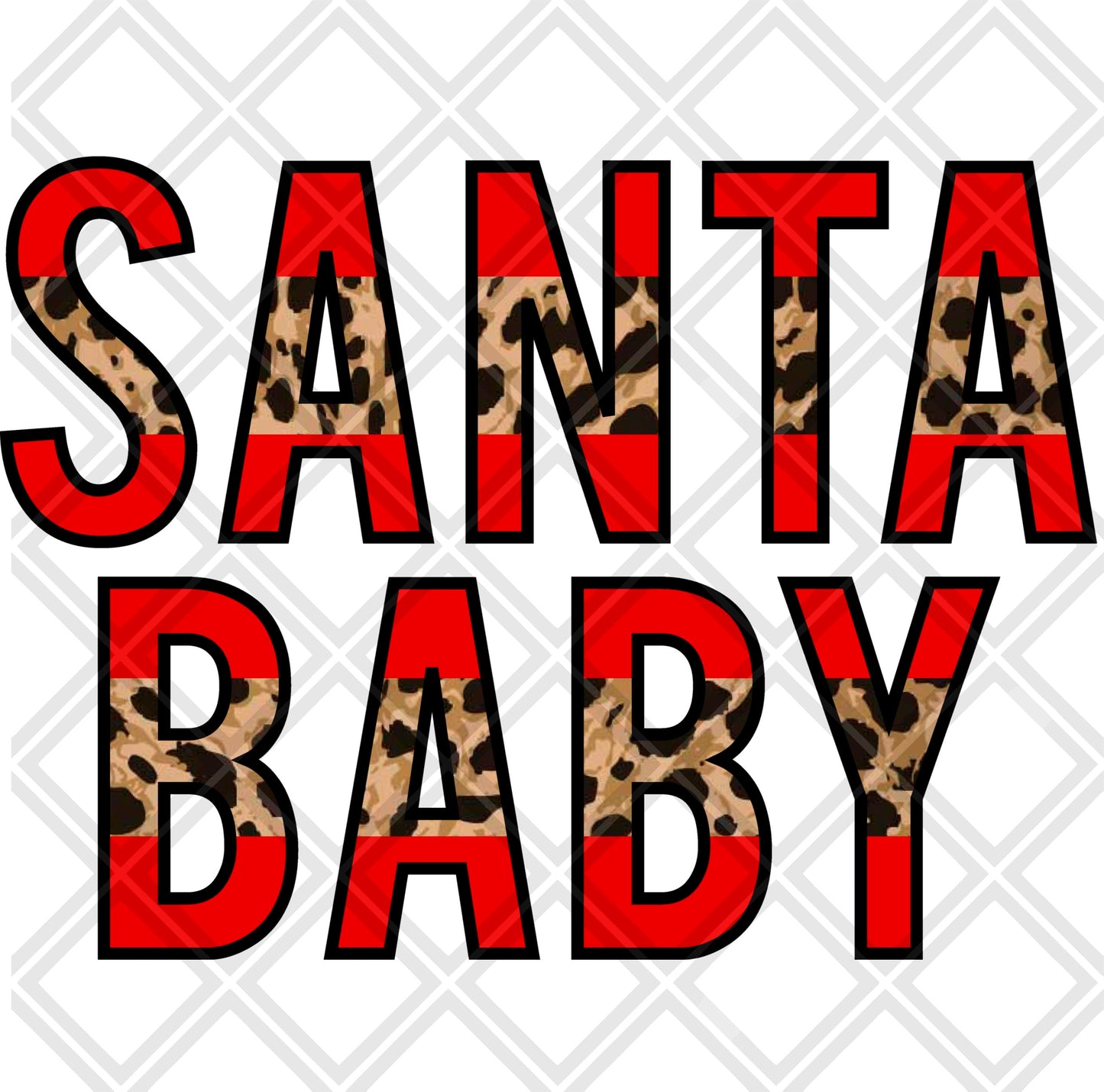 Santa Baby NO FRAME png Digital Download Instand Download