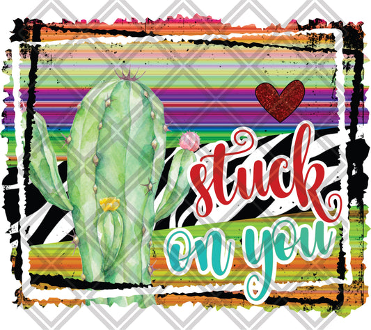 Stuck on you Cactus frame zebra png Digital Download Instand Download