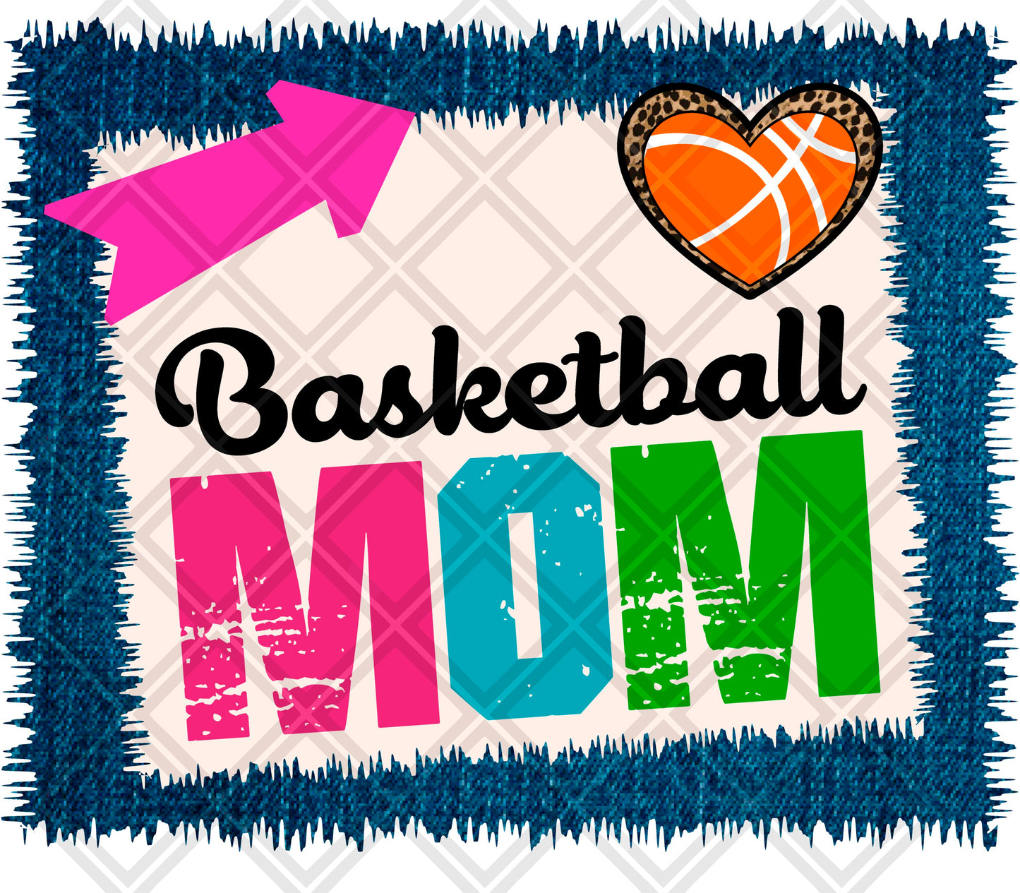 basketball mom frame arrow png Digital Download Instand Download