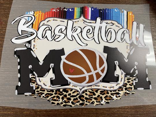 Basketball Mom Leopard serape frame heart png Digital Download Instand Download