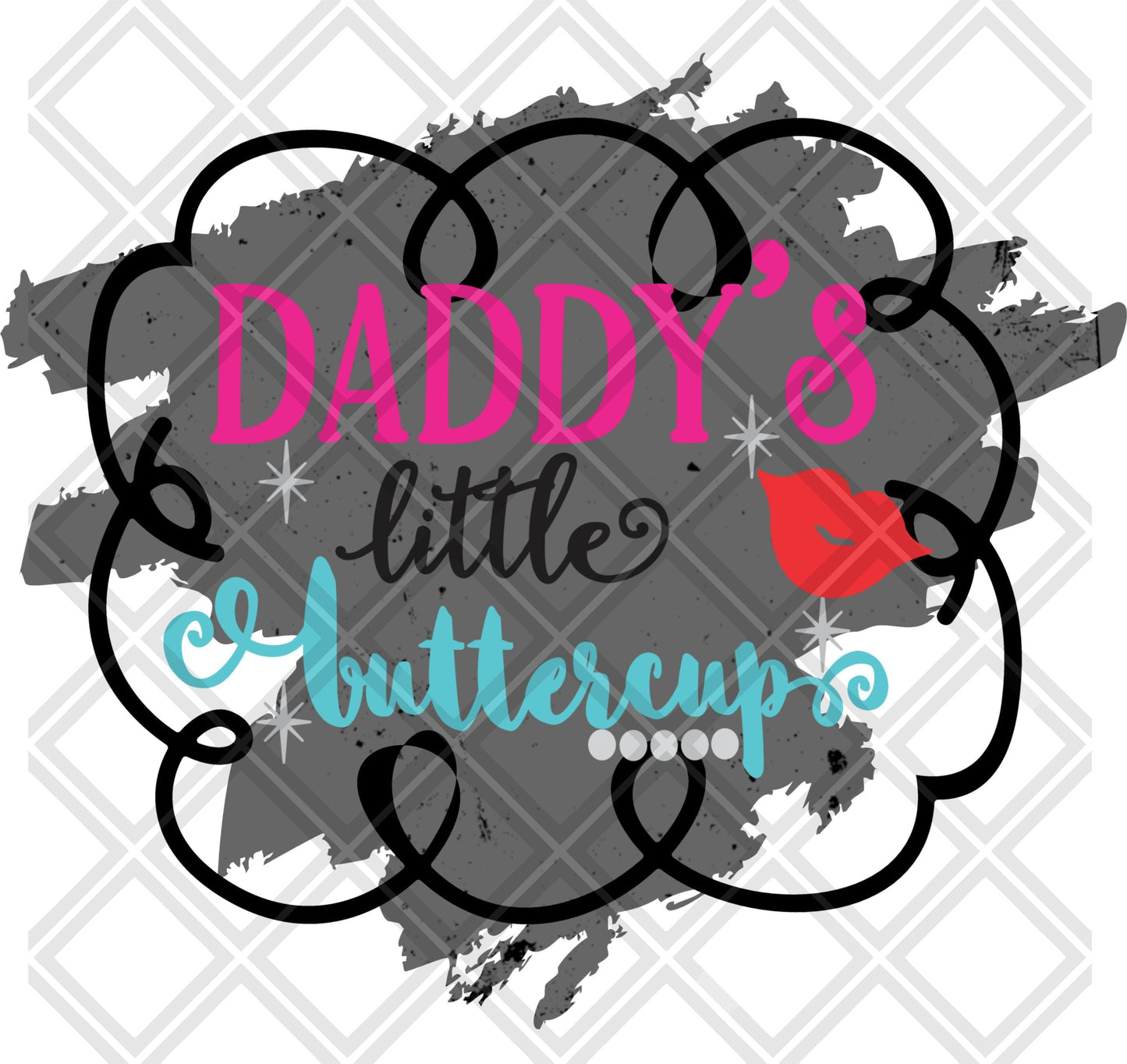 Daddy's Little Buttercup DTF TRANSFERPRINT TO ORDER