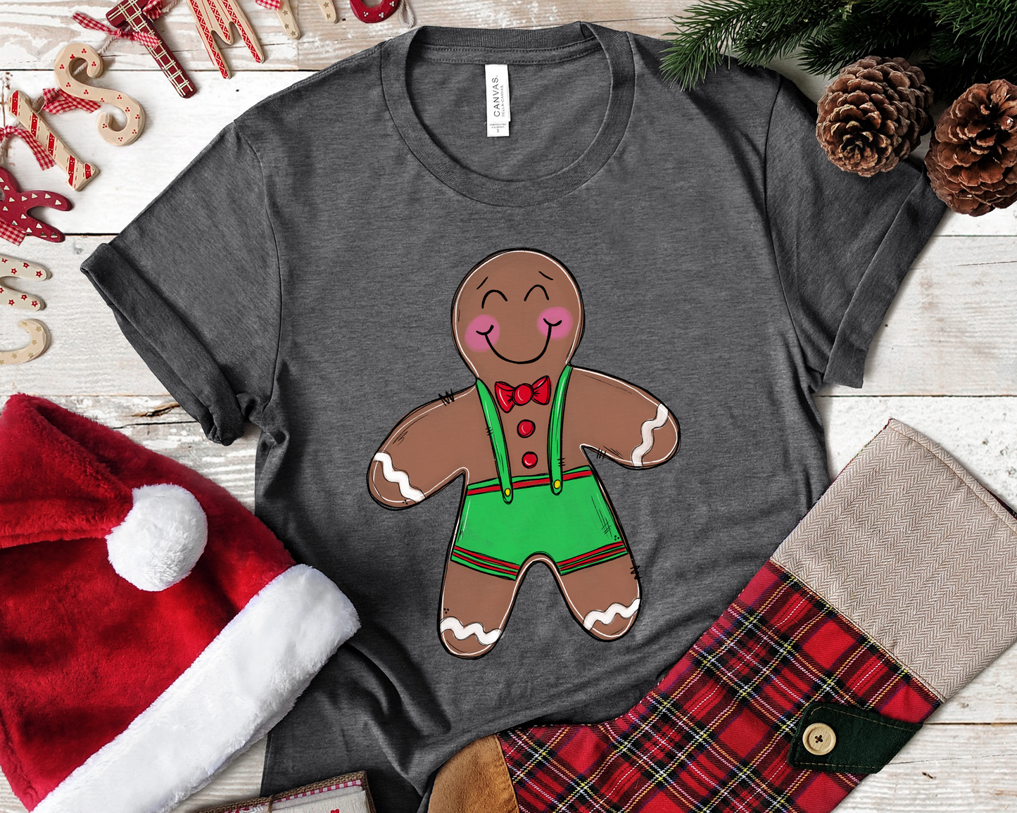 Gingerbread man Christmas DTF TRANSFERPRINT TO ORDER