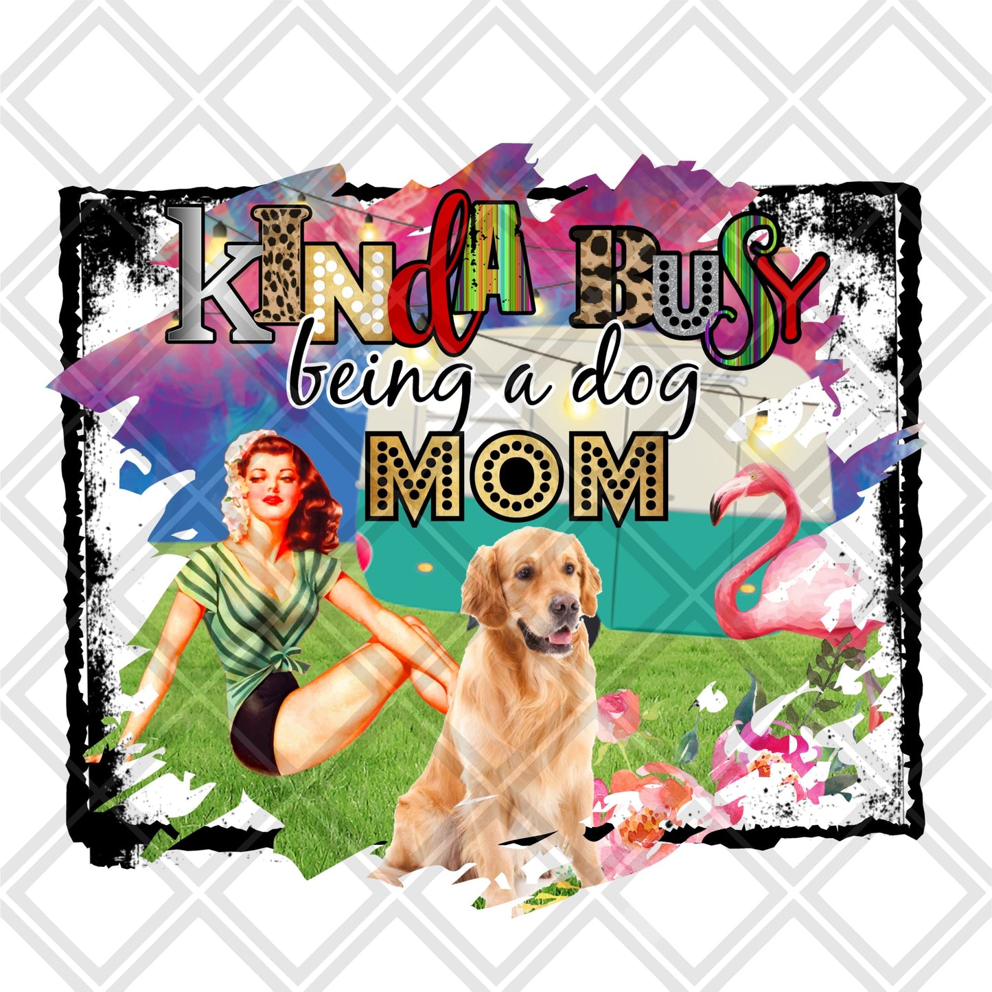 Busy being a dog mom frame FRAME Digital Download Instand Download