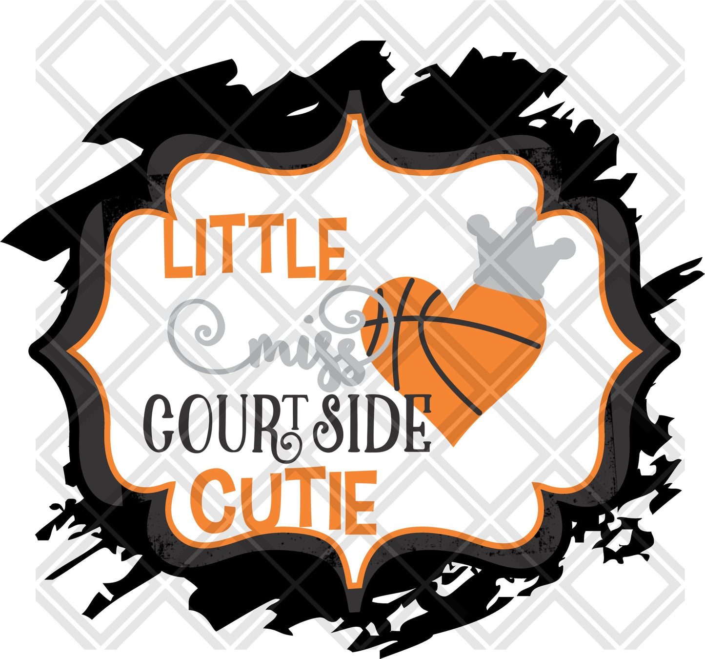 Little Miss Courtside Cutie DTF TRANSFERPRINT TO ORDER