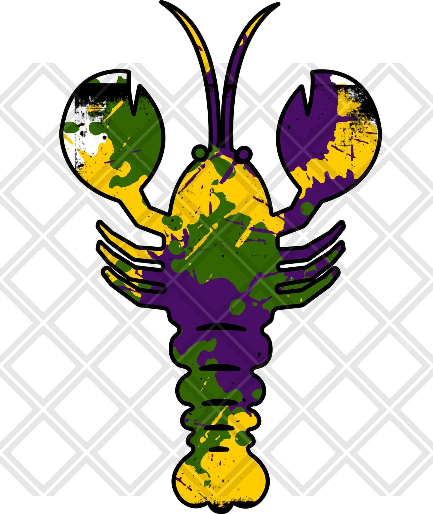 mardi gras lobster Digital Download Instand Download