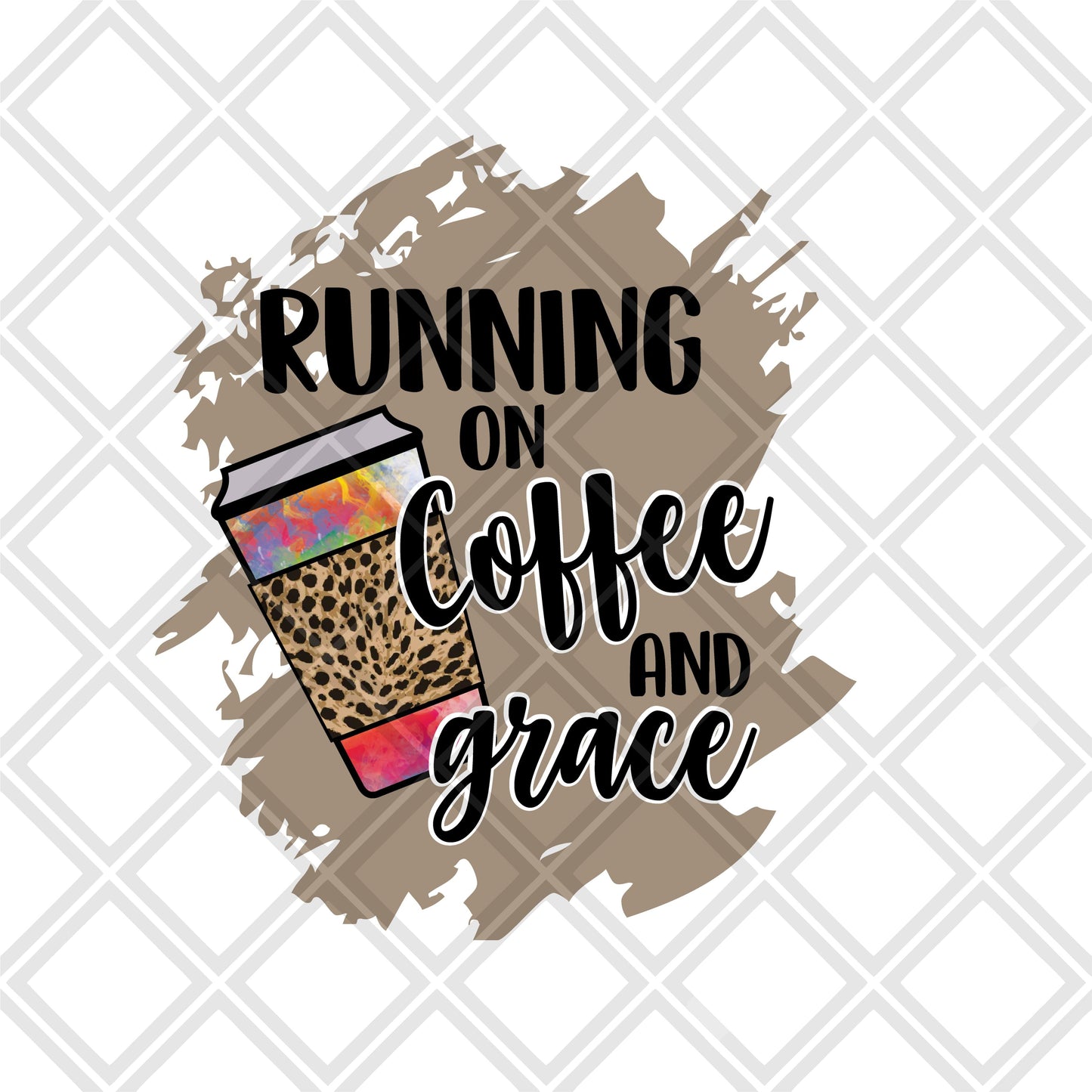 Running on grace and coffee frame Digital Download Instand Download